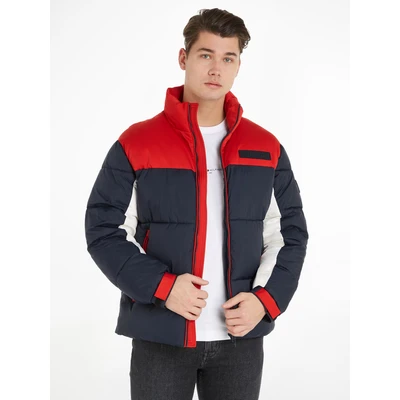 Abbildung von Tommy Hilfiger NEW YORK Puffer Jacket Winterjacke, Herren, Größe: XXL, Dark blue/red/white
