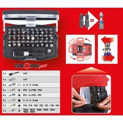 Abbildung von KS TOOLS 911.3030 Set, Schraubendreher Einsatz (Bits)