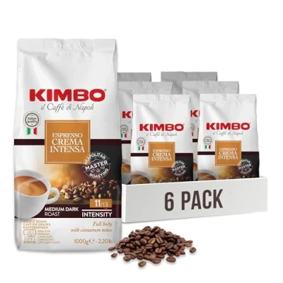 Abbildung von Kaffeebohnen Kimbo Crema Intensa 1 kg x 6