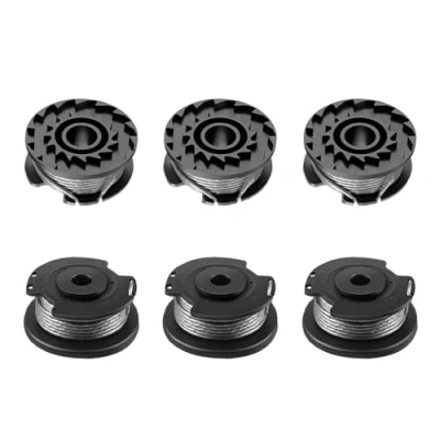 Abbildung von Viilich 6 Stück Rasentrimmer Fadenspulen,Für Bosch ART 23 SL/ART 26 SL,Nylon Ersatzspule(F016800569+F016800385),Nylon Ersatzfadenspule(⌀1.65 mm,4.9 m/16 FT)