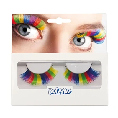 Abbildung von Boland Selbstklebende Wimpern Basic, 1 Paar, künstliche Wimpern, einfaches Auftragen, Augenaufschlag, Mottoparty, Karneval