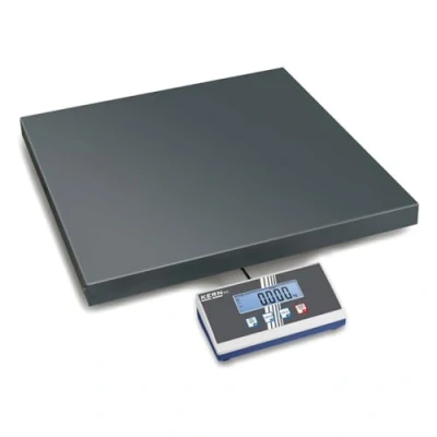 Abbildung von KERN Moderne Paketwaage mit Großer Plattform für Einfaches und Schnelles Wiegen in Büro, Produktion, Versand, 300kg Wägebereich, 100g Ablesbarkeit, 505mm x 65mm Wägeplatte