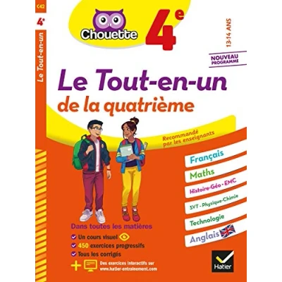 Abbildung von Chouette Le Tout en un 4e: cahier de révision et d&#039;entraînement dans toutes les matières