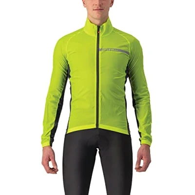 Abbildung von Castelli Squadra Stretch Jacket Electric Lime/Dark Gray 2XL