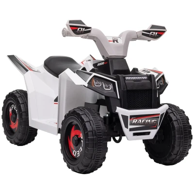 Abbildung von HOMCOM Elektro Kinderquad Kinderauto, Elektrofahrzeug mit Vorwärts &amp; Rückwärtsgang, Belastbarkeit 25 kg, (1 tlg), für Kinder von 18 Monaten bis 36 Monaten, Weiß