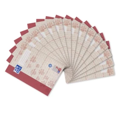 Abbildung von Oxford Schulheft A4 Recycling, 16 Blatt, Lineatur 7, kariert, 15 Stück