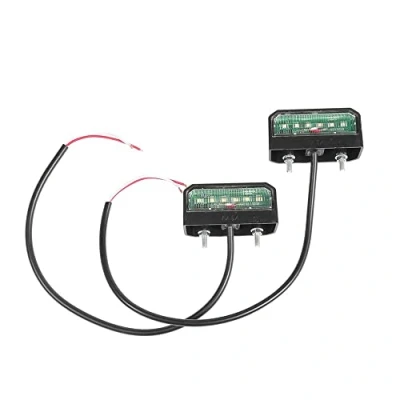 Abbildung von ETUKER 2 x LED Weiße Helle Kennzeichenbeleuchtung 6 Chips, 12V 24V Universal Wasserdichte Energiesparende Kennzeichenleuchte, Für LKW/Anhänger/RV/Cars/Motorrad/Kennzeichenbeleuchtung(2 stück)