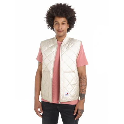 Abbildung von Tommy Jeans Entry VEST Weste, Herren, Größe: 50, Newsprint