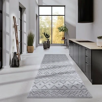 Abbildung von ELLE DECORATION Hochflor Teppich &quot;Itinerance&quot;, rechteckig, Hochflor, Shaggy, flauschig, weich, Langflor, modern, Hoch Tief Effekt