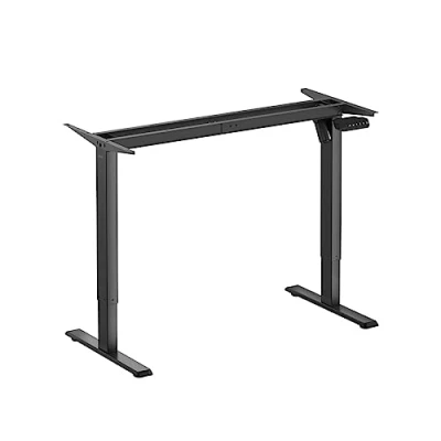 Abbildung von Elektrisch höhenverstellbares Schreibtischgestell, 1 Motor, 7001120 mm, schwarz (ohne Tischplatte)