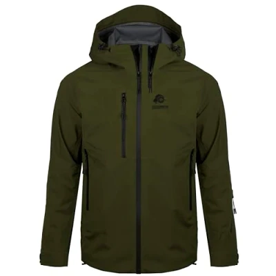 Abbildung von GUGGEN Mountain Hardshelljacke Herren Allwetter Ultra Jacke H07 Sport Wanderjacke wasserdichte Membran, versiegelte Nähte, 4 Wege Stretch, Skipasstasche