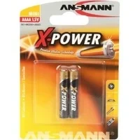 Abbildung von ANSMANN AG Alkaline Batterien X Power Mini AAAA 1,5 V, 2 Stück Batterie