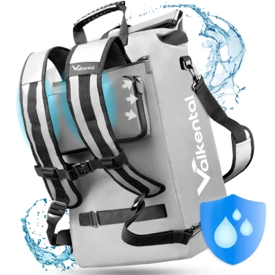 Abbildung von Fahrradtasche 3in1 Wasserdichte Gepäckträgertasche &amp; Rucksack 18L ValkOne