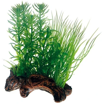 Abbildung von Hobby Aquariendeko Flora Root 2 S, 17 cm Kunststoffpflanze für Aquarien