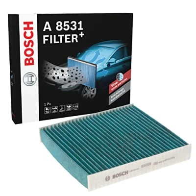 Abbildung von BOSCH 0 986 628 531 Innenraumfilter Aktivkohlefilter 194,5 187 30 FILTER+ FIAT: 500 C Cabrio, Panda III Schrägheck, Schrägheck