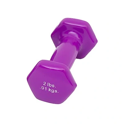 Abbildung von Cando® Vinyl Hantel, 0,9 kg, lila