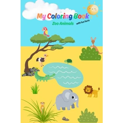 Abbildung von MY COLORING BOOK: Zoo Animals with fun facts