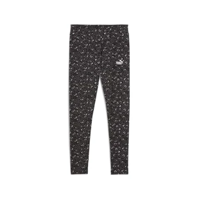 Abbildung von Puma Essentials Leggings Mit Animal Print Damen Black Größe: XXS