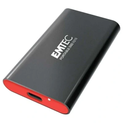 Abbildung von Emtec ECSSD128GX210 Tragbare SSD Festplatte 3,2 Gen2 Kollektion X210 Elite 3D NAND 128 GB, GB Metallgehäuse