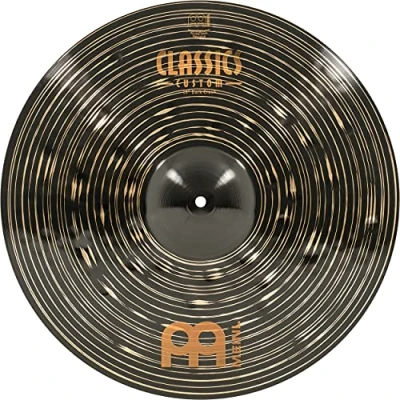 Abbildung von Meinl Classics Custom Dark 19 Zoll Crash (Video) Schlagzeug Becken (48,26cm) B12 Bronze, Dunkles Finish (CC19DAC)