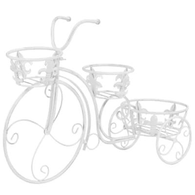 Abbildung von vidaXL Blumentreppe Fahrradform Vintage Metall Blumenständer Pflanzenständer