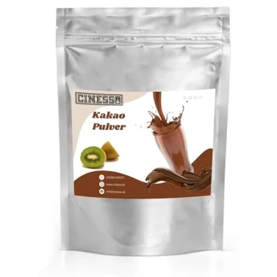 Abbildung von Cinesso Kakao Trinkschokolade Kakaopulver, Schokoladengetränk, Schokoladenaromen, mit natürlichen Aromen, schnelle und einfache Zubereitung, für Feierlichkeiten (10 Kg, Kiwi)