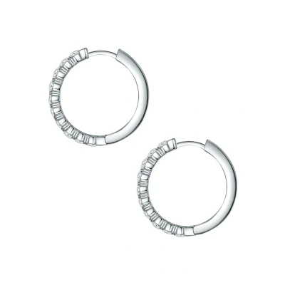 Abbildung von Lulu &amp; Jane Verziert MIT Kristallen VON Swarovski Ohrringe, Damen, Größe: One Size, Silber