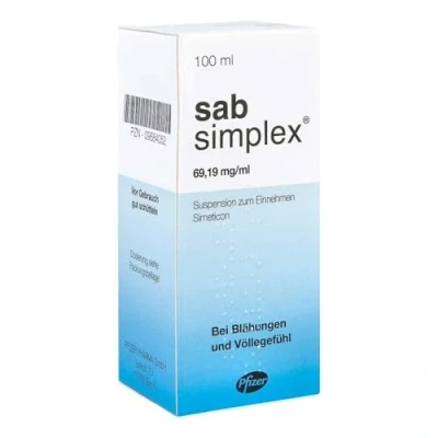 Abbildung von sab simplex bei Blähungen und Völlegefühl 100 ml
