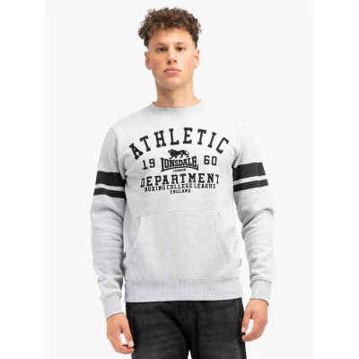 Abbildung von Lonsdale Herren Rundhals Sweatshirt Normale Passform GLESPIN Marl Grey/Black XL