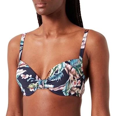 Abbildung von Esprit Malibu Beach PAR Padded BRA Bikinitop, Damen, Größe: 36xB, Navy