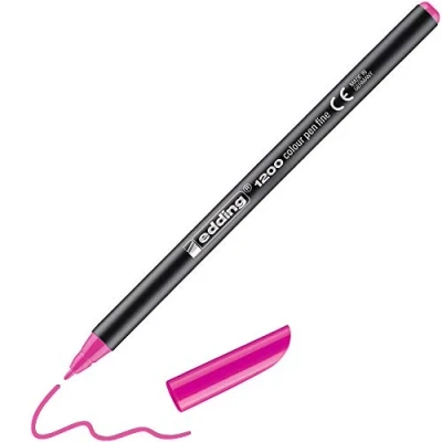 Abbildung von 10 x edding Fasermaler 1200 colourpen 1mm neonrosa