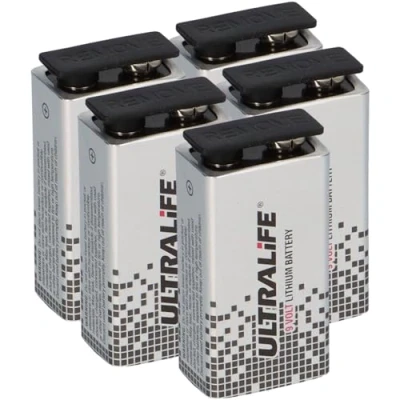 Abbildung von Ultralife 5er Set 9 V Lithium (SLM V) Batterie Volt