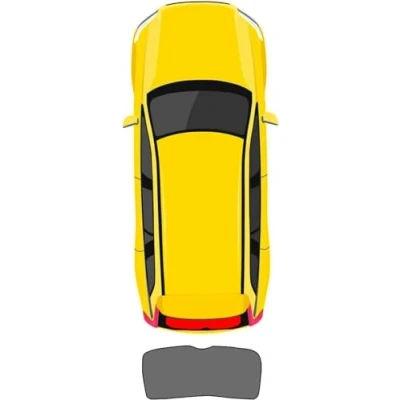 Abbildung von Auto Sonnenschutz für Skoda Kamiq 2018 2019 2020 2021 2022 2023, Vordere und Hintere Seitenfenster Sonnenblende UV Schutz Privatsphäre Zubehör,Rear Windshield