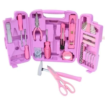 Abbildung von P &amp; K Werkzeugset 96 Teiliges Werkzeugkoffer in pink absolute Hingucker, (96 St)