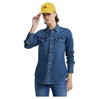 Abbildung von G STAR SLIM FIT Western Hemdbluse, Damen, Größe: XL, Worn in windward