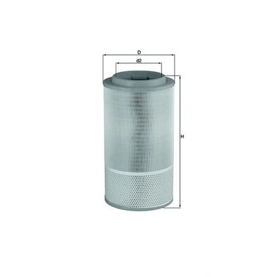 Abbildung von MAHLE ORIGINAL LX 1024 Luftfilter 505,0 267,0 Filtereinsatz MAN: TGS, TGX, TGA