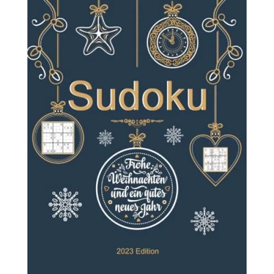Abbildung von Weihnachts Sudoku: Frohe Weihnachten Rätsel mit 150 Sudoku in 4 Schwierigkeitsstufen Weihnachtsgeschenk &amp; Neujahrsgeschenk Ideen für Erwachsene