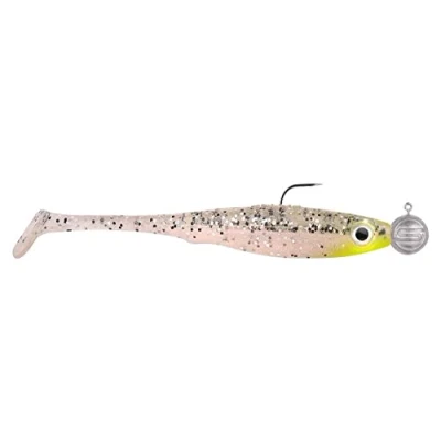 Abbildung von Spro Gummishad mit Jigkopf 8cm 5+7g Iris Popeye to go, Farbe:UV Salt &amp; Pepper