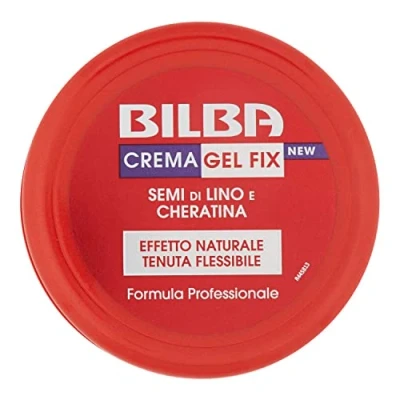 Abbildung von Bilba Wachs mit Leinsamen und Keratin, Fix flexiblem Halt, professionelle Formel, verleiht Volumen Glanz, ideal zum Fixieren der Frisur, 100 ml