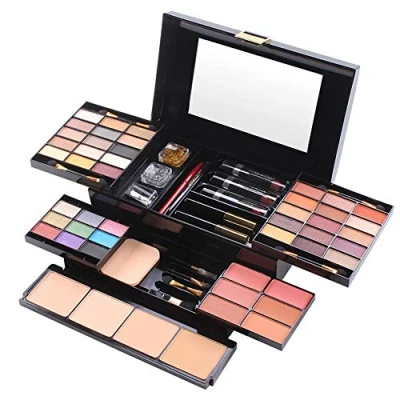 Abbildung von JasCherry 49 Farben Lidschatten Palette Makeup Kit Kosmetik Etui Box mit Blush Rouge Gesicht Puder Bronzer und Lipgloss für den Profi Täglichen Gebrauch #1