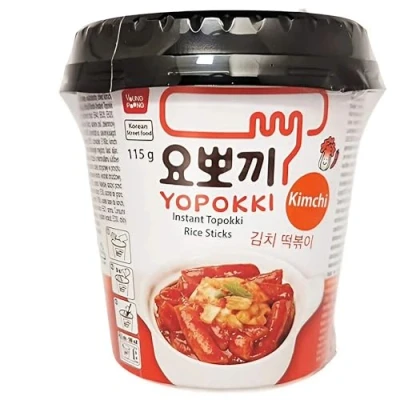 Abbildung von Yopokki Instant Kimchi Topokki Reiskuchen 6er Pack (6 x 115g)