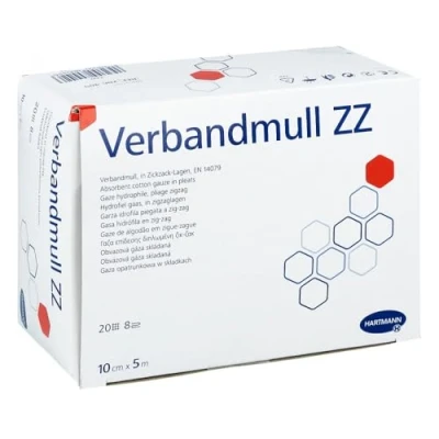 Abbildung von Verbandmull Hartmann 10 cmx5 m zickzack 1 St