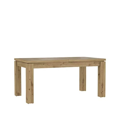Abbildung von FORTE Trondheim Esstisch ausziehbar, Holzwerkstoff, Artisan Eiche, 75,9 x 160,4 90,4 cm