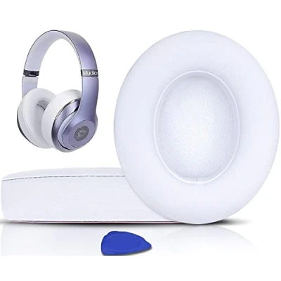 Abbildung von SoloWIT® professionelle Ersatz Ohrpolster für Beats Studio 2 &amp; 3 Kabellose verdrahtete Over Ear Kopfhörer mit weichem Proteinleder, Geräuschisolierung Memory Schaum
