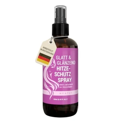 Abbildung von Neatly Hitzeschutz für Haare 250ml Pflegendes Hitzeschutzspray geschädigtes, krauses, lockiges &amp; glattes, Hair heat protection spray, Glätteisen