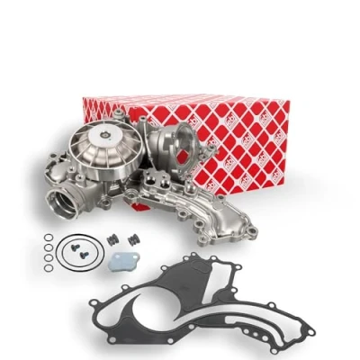 Abbildung von FEBI BILSTEIN 172281 Wasserpumpe Grauguss mit Dichtung Dichtring Metall MERCEDES BENZ: GL, S Klasse Limousine, E Limousine