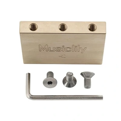 Abbildung von Musiclily Ultra 42mm Solide Messing Tremolo Block für Floyd Rose Locking Steg E Gitarre