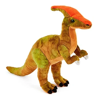 Abbildung von Zappi Co Plüschtier für Kinder, gefüllt, weich, kuschelig, Teil der Safari Tier Kollektion, perfekt Kinder (29 cm Tiefe) (Parasaurolophus Dinosaurier)