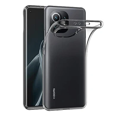 Abbildung von AICEK Hülle Compatible für Xiaomi Mi 11 Transparent Silikon Schutzhülle Case Clear Durchsichtige TPU Bumper Handyhülle (6,81 Zoll)