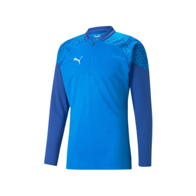 Abbildung von Puma Fussball Teamsport Teamcup Halfzip SW Langarmshirt, Herren, Größe: Medium, Blau